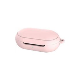 Gpack Samsung Galaxy Buds Silikon Kancalı Mat Açık Pembe Kılıf