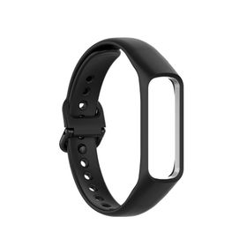 Gpack Samsung Galaxy Fit 2 R220 HS07 Siyah Mat Klasik Silikon Kordon