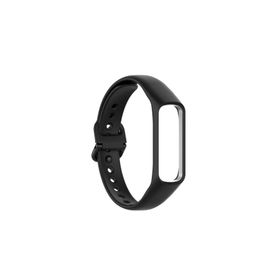 Gpack Samsung Galaxy Fit 2 R220 HS07 Siyah Mat Klasik Silikon Kordon