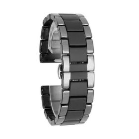 Gpack Samsung Galaxy Gear S3 20 mm Kordon Mat Seramik Kaplama Metal Siyah Kordon
