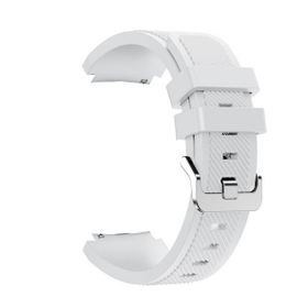 Gpack Samsung Galaxy Gear S3 46 mm Silikon Çizgili Silikon Kancalı Pembe Kordon