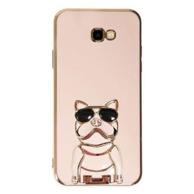Gpack Samsung Galaxy J4 Plus Kamera Korumalı Köpek Desenli Standlı Silikon Kılıf