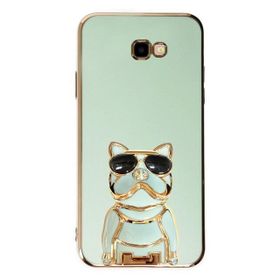 Gpack Samsung Galaxy J4 Plus Kamera Korumalı Köpek Desenli Standlı Silikon Kılıf