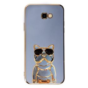 Gpack Samsung Galaxy J4 Plus Kamera Korumalı Köpek Desenli Standlı Silikon Kılıf
