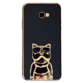 Gpack Samsung Galaxy J4 Plus Kamera Korumalı Köpek Desenli Standlı Silikon Kılıf