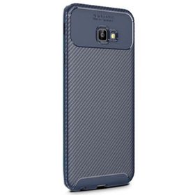 Gpack Samsung Galaxy J4 Plus Negro Karbon Dizayn Silikon Lacivert Kılıf