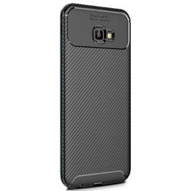 Gpack Samsung Galaxy J4 Plus Negro Karbon Dizayn Silikon Siyah Kılıf
