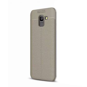 Gpack Samsung Galaxy J6 Niss Şık Görünümlü Kapak Kırmızı Silikon Kılıf