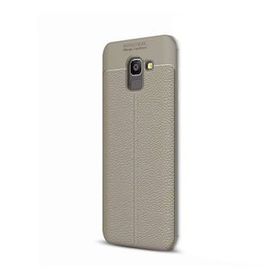 Gpack Samsung Galaxy J6 Niss Şık Görünümlü Kapak Kırmızı Silikon Kılıf