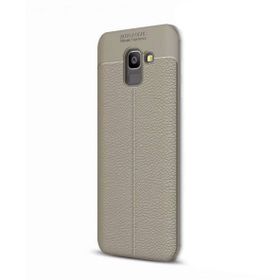 Gpack Samsung Galaxy J6 Niss Şık Görünümlü Kapak Kırmızı Silikon Kılıf
