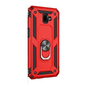 Gpack Samsung Galaxy J6 Plus Vega Standlı Yüzüklü Mıknatıslı Kırmızı Kılıf