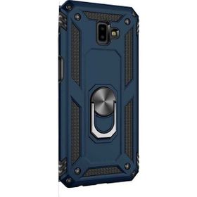 Gpack Samsung Galaxy J6 Plus Vega Yüzüklü Mıknatıslı Lacivert Kılıf