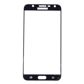 Gpack Samsung Galaxy J7 Core Full Kapatan Renkli Cam Siyah Cep Telefonu Kılıfı