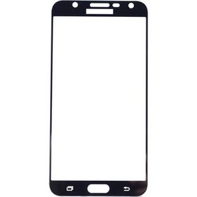 Gpack Samsung Galaxy J7 Core Full Kapatan Renkli Cam Siyah Cep Telefonu Kılıfı