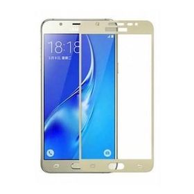 Gpack Samsung Galaxy J7 Core Full Kapatan Renkli Cam Siyah Cep Telefonu Kılıfı