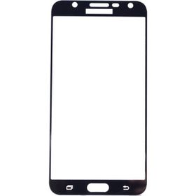 Gpack Samsung Galaxy J7 Core Full Kapatan Renkli Cam Siyah Cep Telefonu Kılıfı