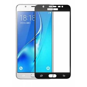 Gpack Samsung Galaxy J7 Core Full Kapatan Renkli Cam Siyah Cep Telefonu Kılıfı