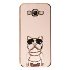 Gpack Samsung Galaxy J7 Core Kamera Korumalı Köpek Desenli Standlı Silikon Kılıf