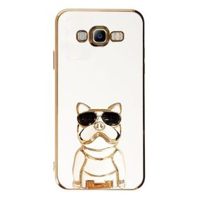 Gpack Samsung Galaxy J7 Core Kamera Korumalı Köpek Desenli Standlı Silikon Kılıf