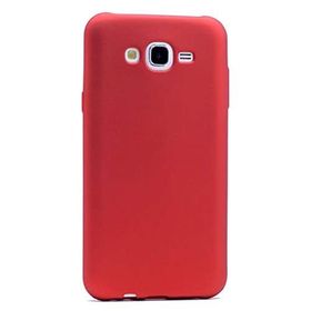 Gpack Samsung Galaxy J7 Core Premier Silikon Mat Kırmızı Kılıf