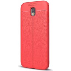 Gpack Samsung Galaxy J7 Pro J730 Niss Silikon Arka Koruma Nano Glass Kırmızı Kılıf