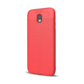 Gpack Samsung Galaxy J7 Pro J730 Niss Silikon Arka Koruma Nano Glass Kırmızı Kılıf