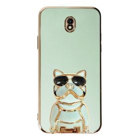 Gpack Samsung Galaxy J7 Pro J730F Kamera Korumalı Köpek Desenli Standlı Silikon Kılıf