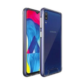 Gpack Samsung Galaxy M10 Gard Nitro Şeffaf Sert Şeffaf Silikon Kılıf