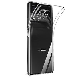 Gpack Samsung Galaxy M12 Kamera Korumalı Şeffaf Silikon Renksiz Kılıf
