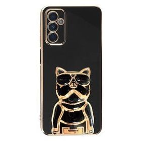 Gpack Samsung Galaxy M13 Kamera Korumalı Köpek Desenli Standlı Silikon Kılıf