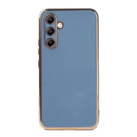 Gpack Samsung Galaxy M14 Bark Parlak Silikon Renkli Kenarları Rose Kılıf