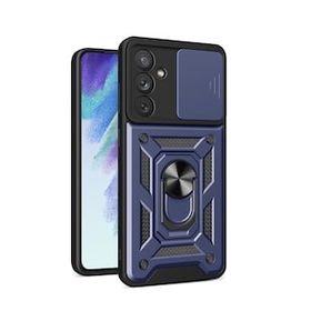 Gpack Samsung Galaxy M14 Sert Silikon Tank Aramid Sürgülü Vega Yüzüklü Kılıf