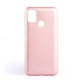 Gpack Samsung Galaxy M21 Premier Silikon Esnek Koruma Altın Kılıf