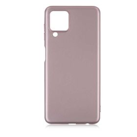Gpack Samsung Galaxy M22 Mat Renkli Korumalı Premier Silikon Bronz Kılıf