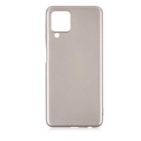 Gpack Samsung Galaxy M22 Mat Renkli Korumalı Premier Silikon Gold Kılıf
