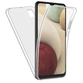 Gpack Samsung Galaxy M22 Ön Arka Şeffaf Silikon Koruma Kılıf