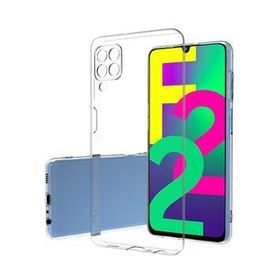 Gpack Samsung Galaxy M22 Süper Silikon Kamera Korumalı Şeffaf Kılıf