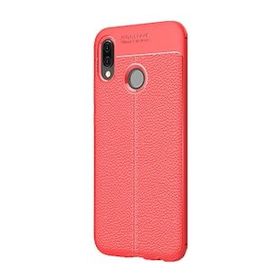 Gpack Samsung Galaxy M30s Niss Deri Görünümlü Kırmızı Silikon Kılıf