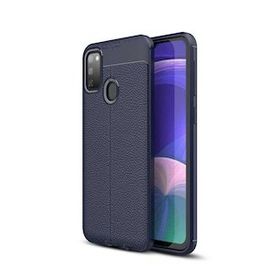 Gpack Samsung Galaxy M30s Niss Deri Görünümlü Kırmızı Silikon Kılıf