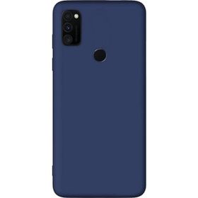 Gpack Samsung Galaxy M30S Premier Esnek Arka Koruma Lacivert Silikon Cep Telefonu Kılıf