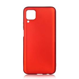 Gpack Samsung Galaxy M32 4G Renkli Korumalı Premier Mat Silikon Kırmızı Kılıf