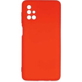 Gpack Samsung Galaxy M51 Mara Silikon Mat Soft Kamera Korumalı Lansman Kırmızı Kılıf