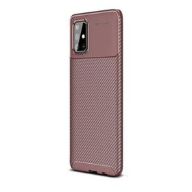 Gpack Samsung Galaxy M51 Negro Karbon Dizayn Silikon Lacivert Kılıf