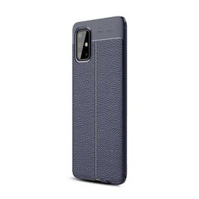 Gpack Samsung Galaxy M51 Niss Silikon Deri Görünümlü Kırmızı Kılıf