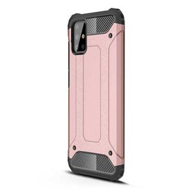 Gpack Samsung Galaxy M51 Tank Motta Standlı Yüzüklü Mıknatıslı Kırmızı Kılıf