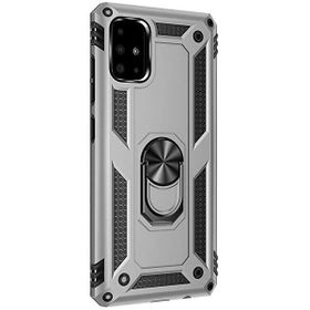 Gpack Samsung Galaxy M51 Tank Motta Standlı Yüzüklü Mıknatıslı Kırmızı Kılıf