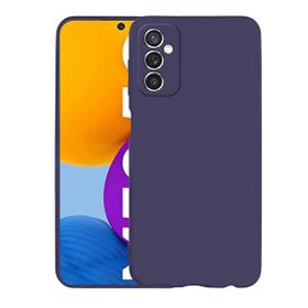 Gpack Samsung Galaxy M52 Mat Lüks Kamera Korumalı Premier Mat Silikon Lacivert Kılıf