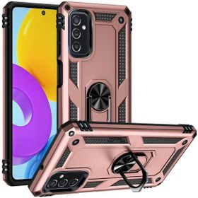 Gpack Samsung Galaxy M52 Vega Tank Standlı Yüzüklü Mıknatıslı Bronz Kılıf