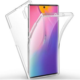 Gpack Samsung Galaxy Note 10 Plus Ön Şeffaf Silikon Kılıf
