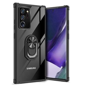 Gpack Samsung Galaxy Note 20 Tank Motta Standlı Yüzüklü Mıknatıslı Lacivert Kılıf